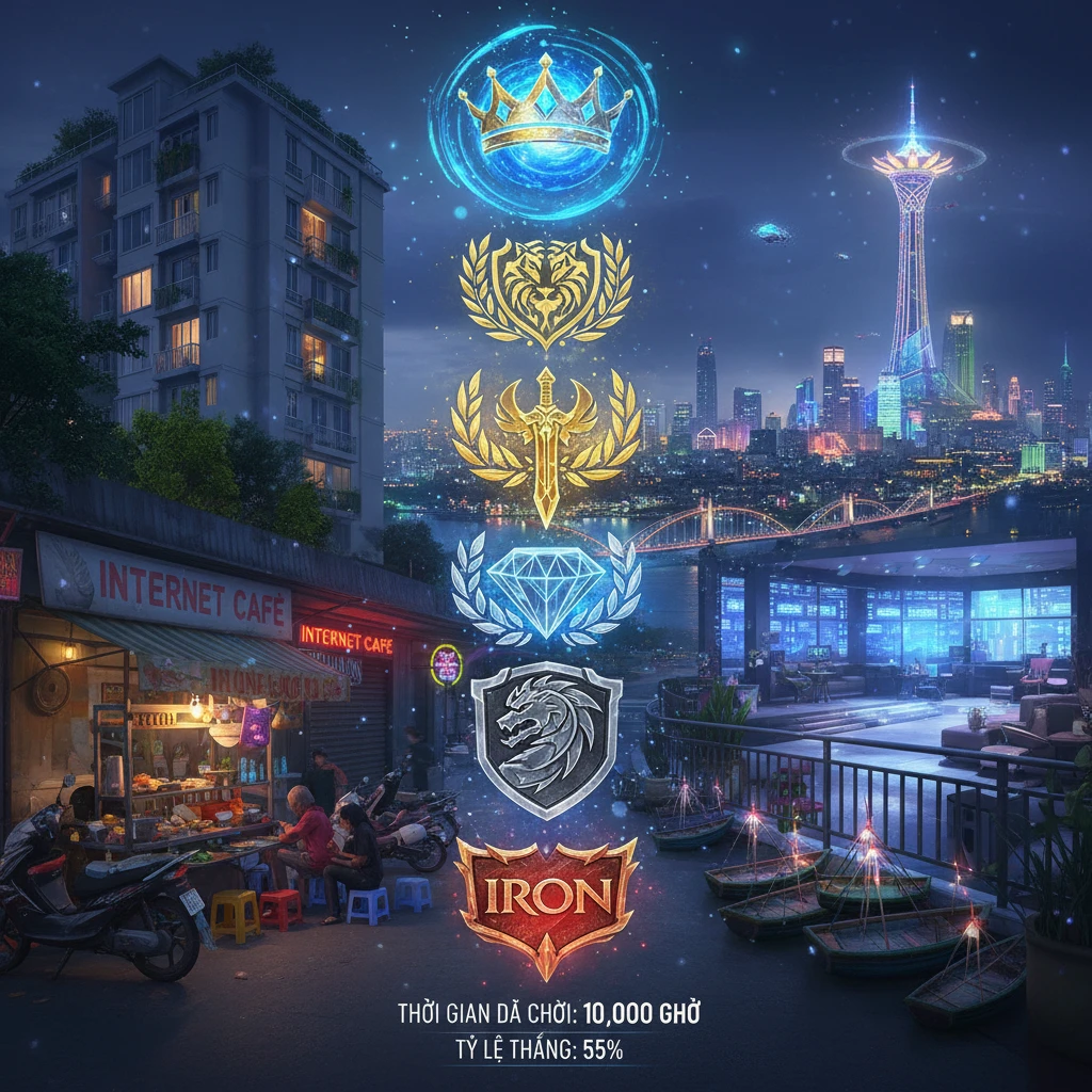 Biểu đồ thay đổi thứ hạng LOL Việt Nam