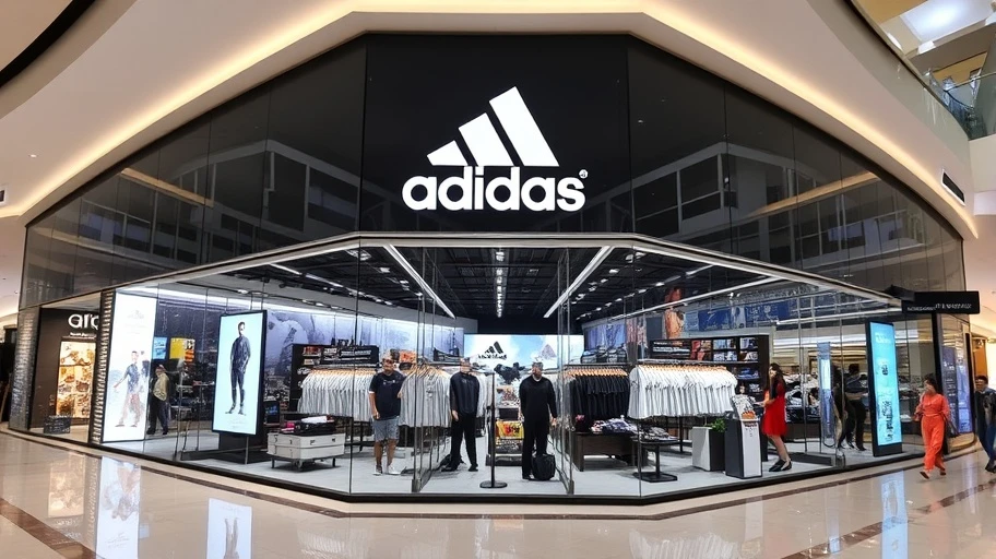 Cửa hàng Adidas tại trung tâm thương mại Việt Nam
