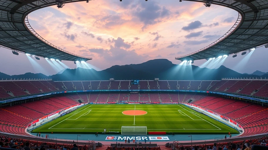 Football stadium in Vietnam
