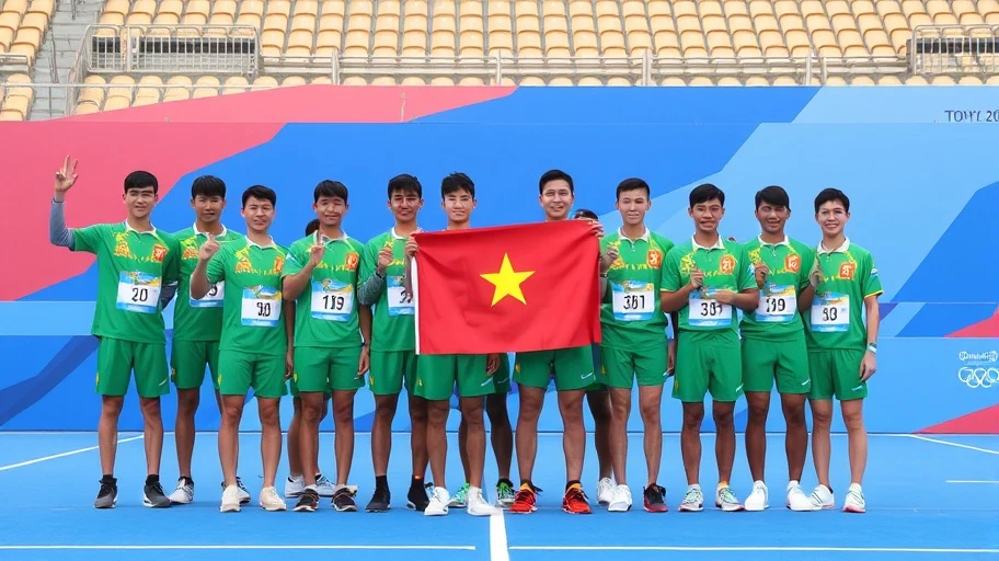 Hình ảnh đoàn thể thao Việt Nam Olympic Tokyo 2020