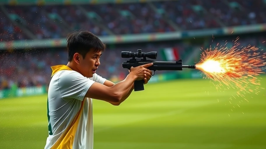 Hình ảnh Hoàng Xuân Vinh thi đấu tại Olympic 2016