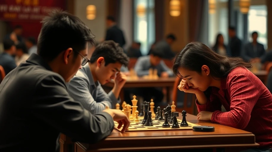 Hình ảnh kỳ thủ cờ vua Việt Nam