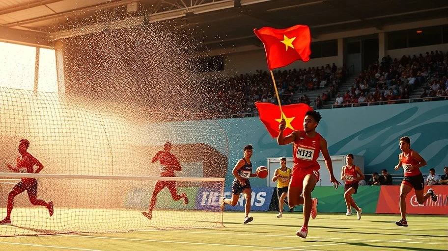 Hình ảnh Olympic Việt Nam đoàn kết