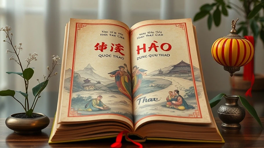 Hình ảnh poster phim hoặc sách văn hóa liên quan đến Quốc Thảo