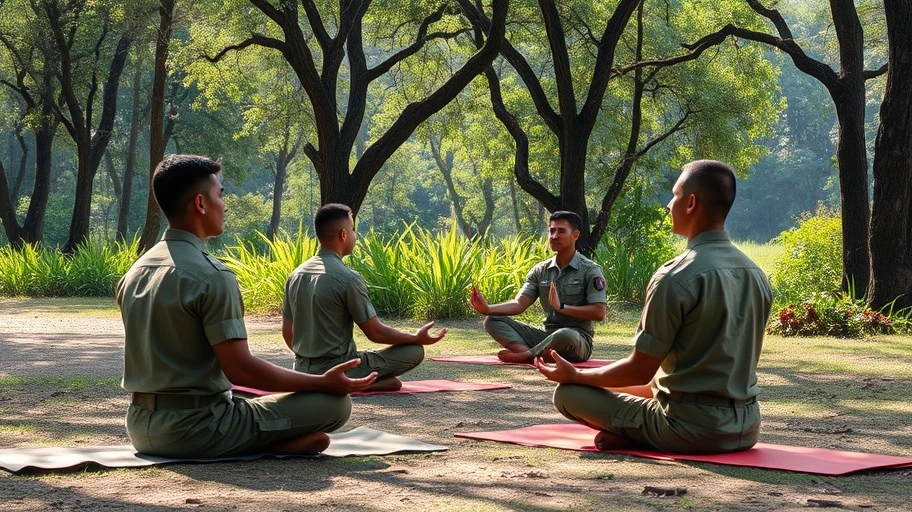 Hình ảnh quân nhân giảm căng thẳng qua thể thao