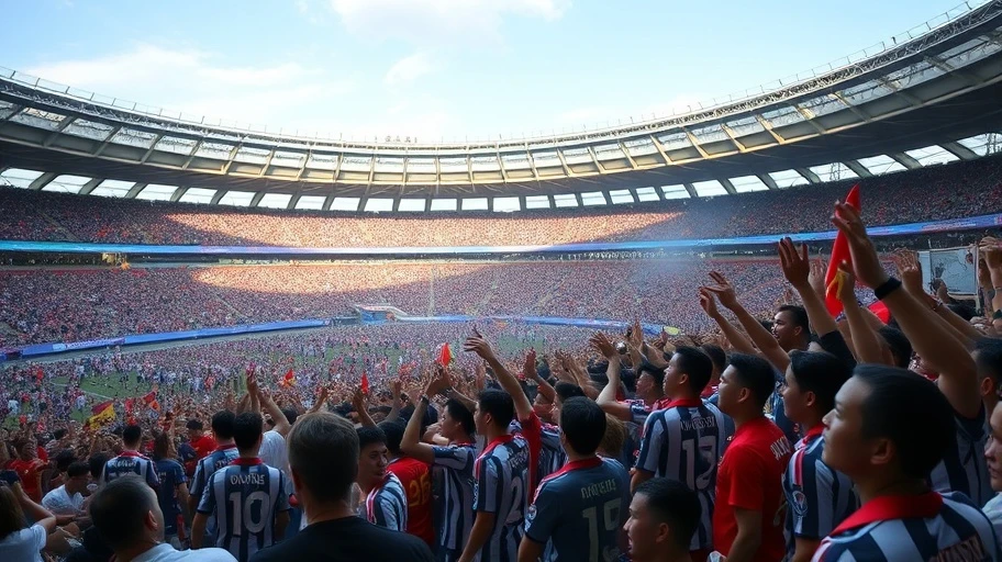Hình ảnh trận vòng bảng UEFA Champions League tại Việt Nam.