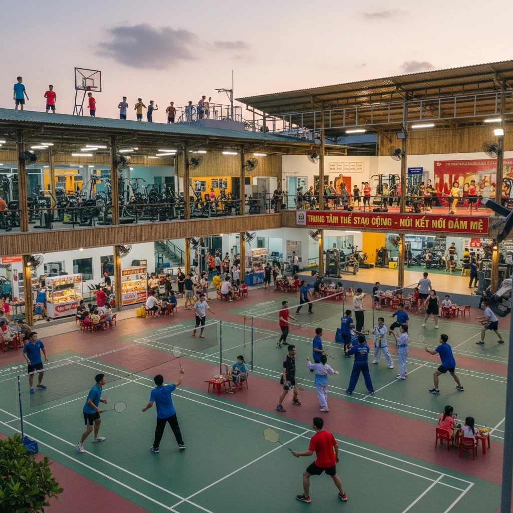 Hình ảnh trung tâm thể thao cộng đồng tại Việt Nam