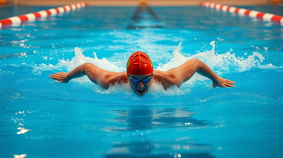 Hình ảnh vận động viên bơi lội Việt Nam