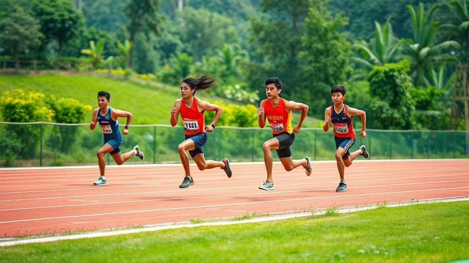 Hình ảnh vận động viên điền kinh Việt Nam