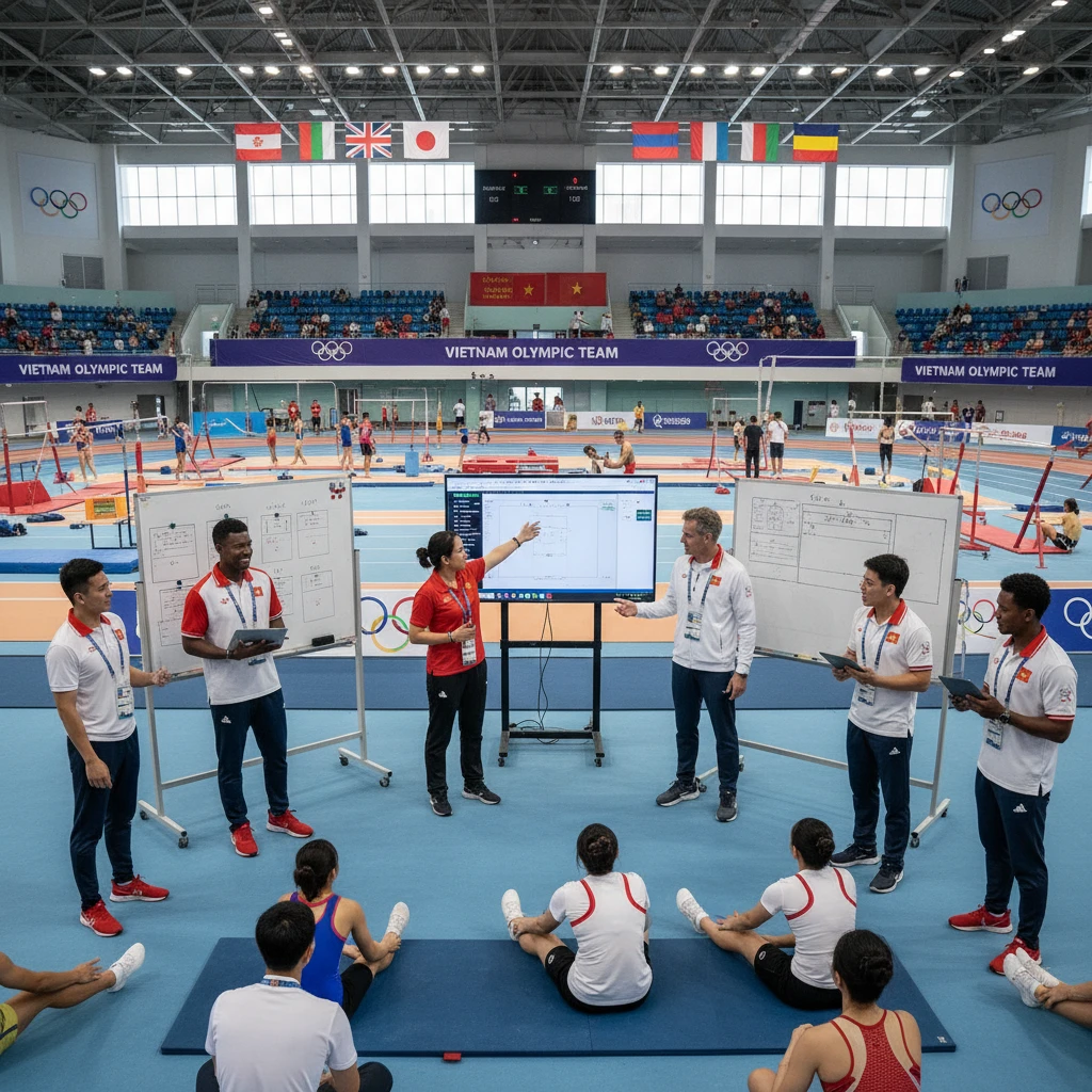 Huấn luyện viên quốc tế huấn luyện vận động viên Việt Nam