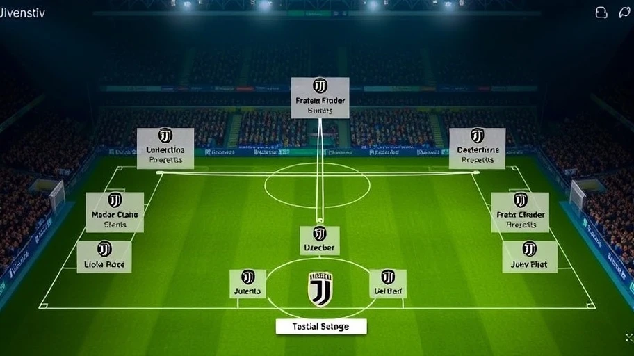 Juventus football strategy diagram