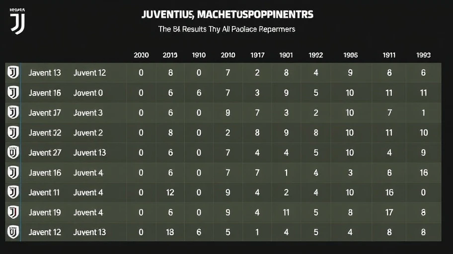 Juventus match history chart