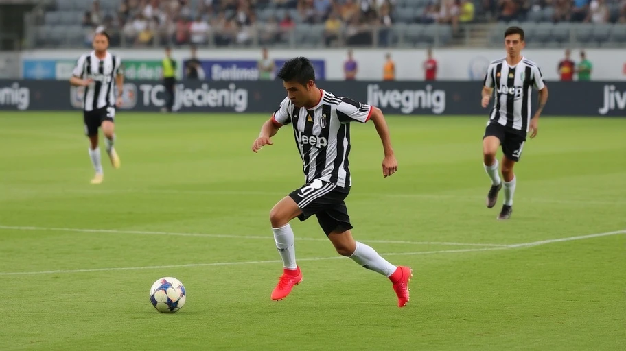 Juventus player action shot