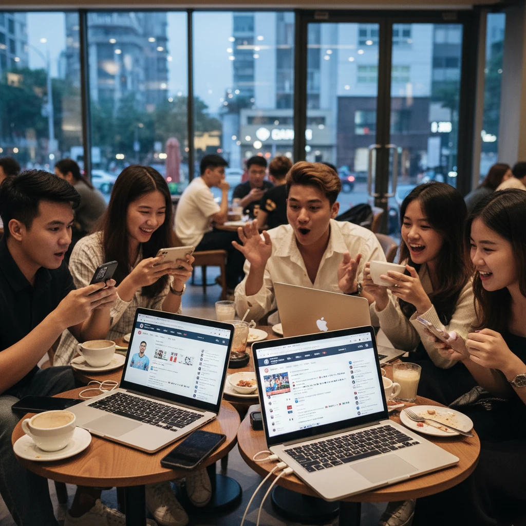 Kết quả bóng đá trên mạng xã hội