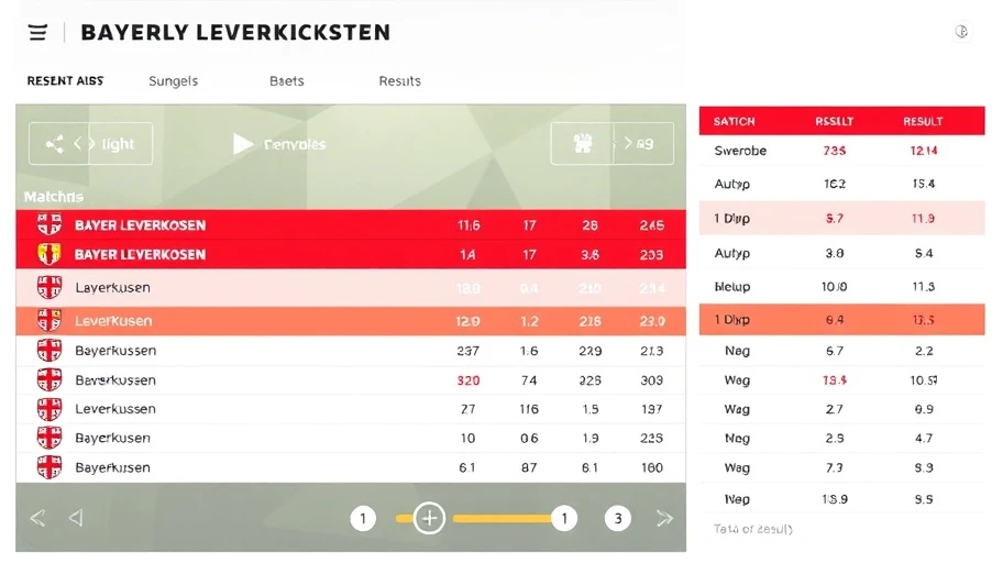 Kết quả gần đây và phân tích dự đoán tỷ số Leverkusen.