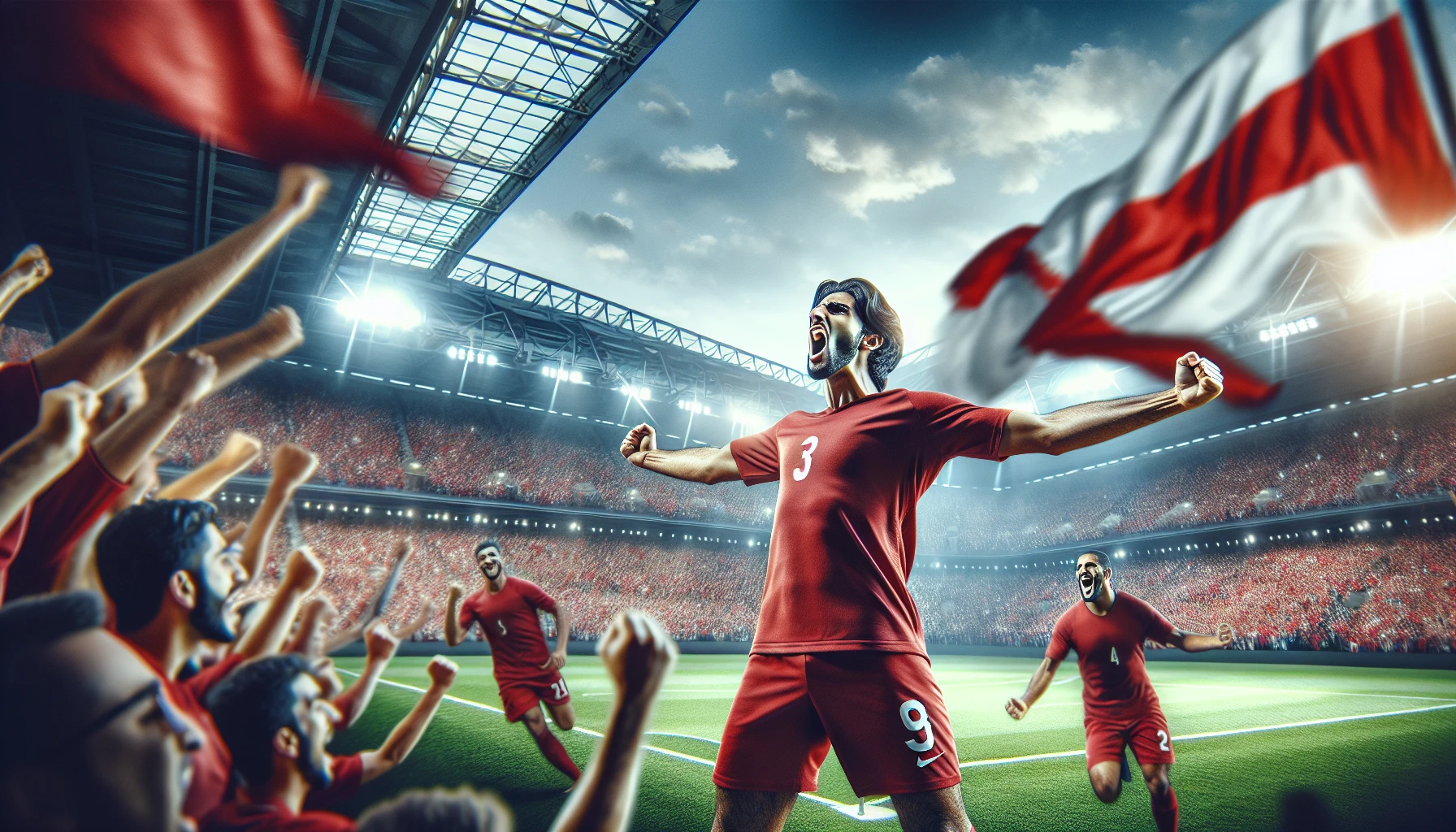 Mohamed Salah ăn mừng bàn thắng
