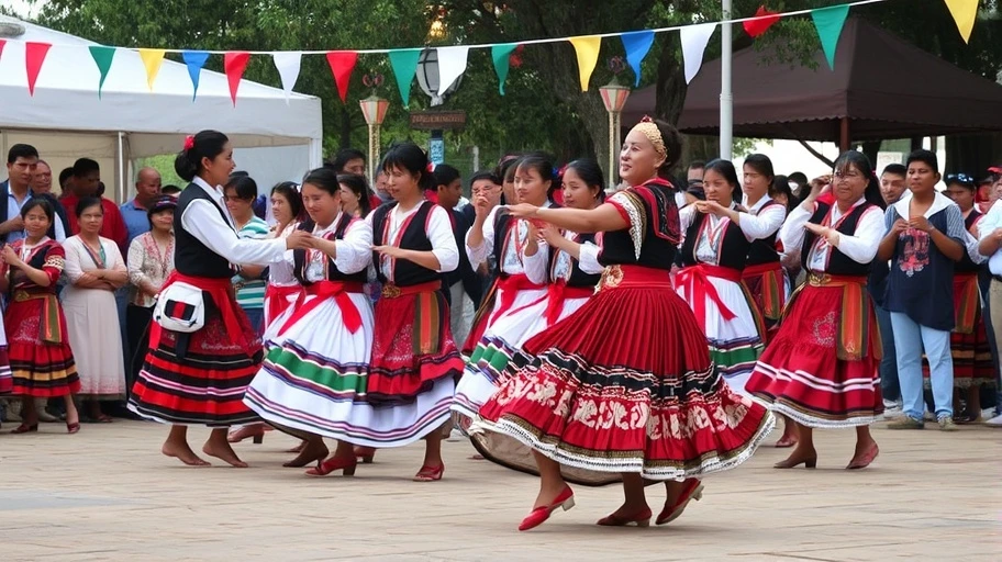 Múa truyền thống thể hiện văn hóa Paraguay