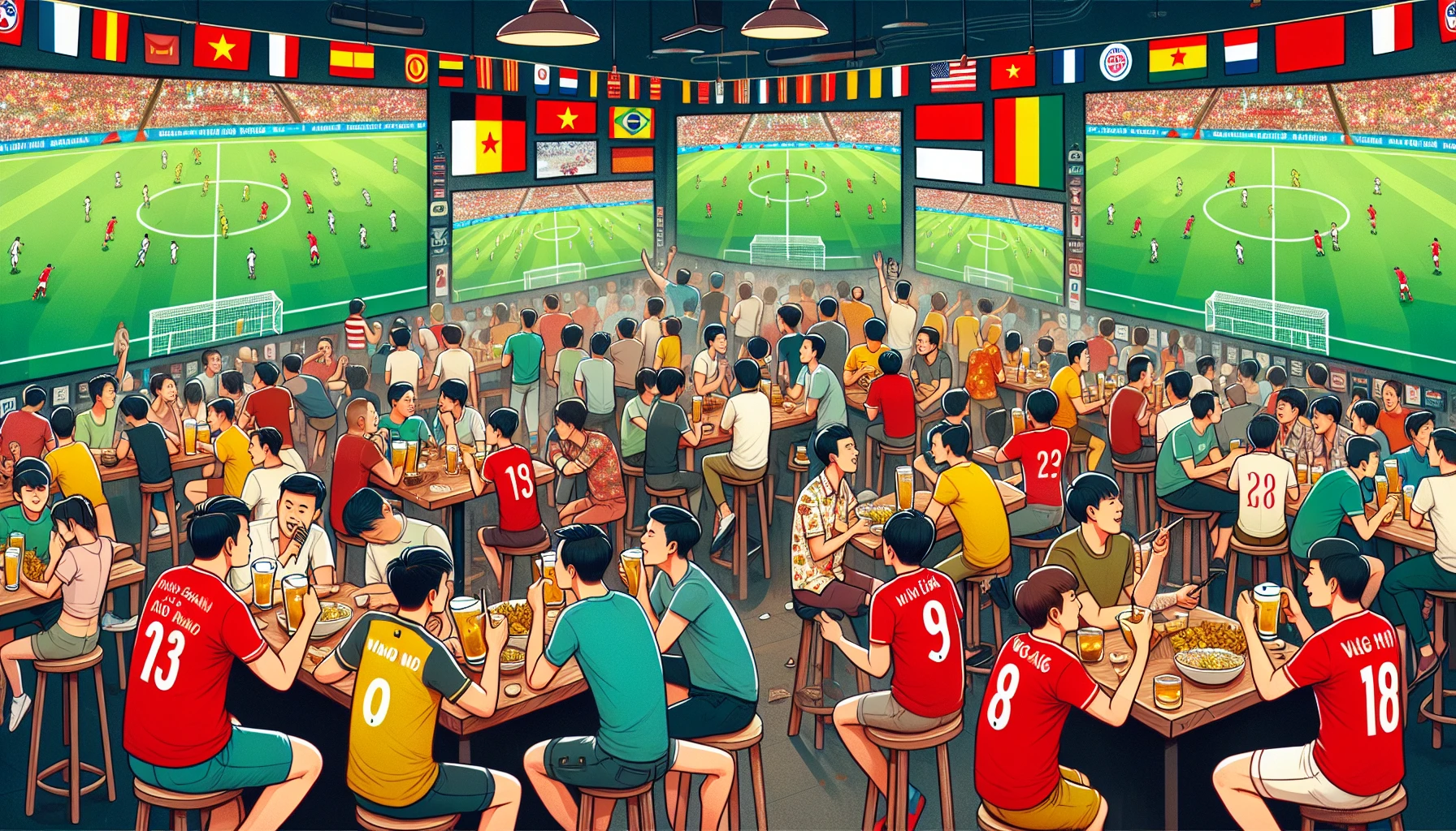 Người hâm mộ Việt Nam xem kết quả cuối mùa giải 2024/2025