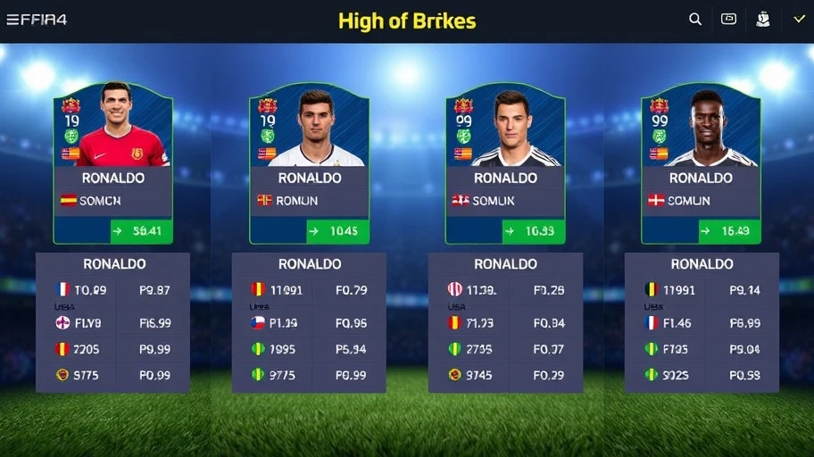 Ronaldo và cầu thủ giá ảo cao nhất FO4.