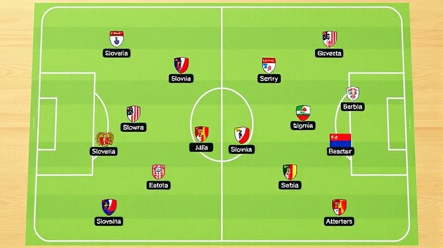 So sánh chiến thuật Slovenia vs Serbia