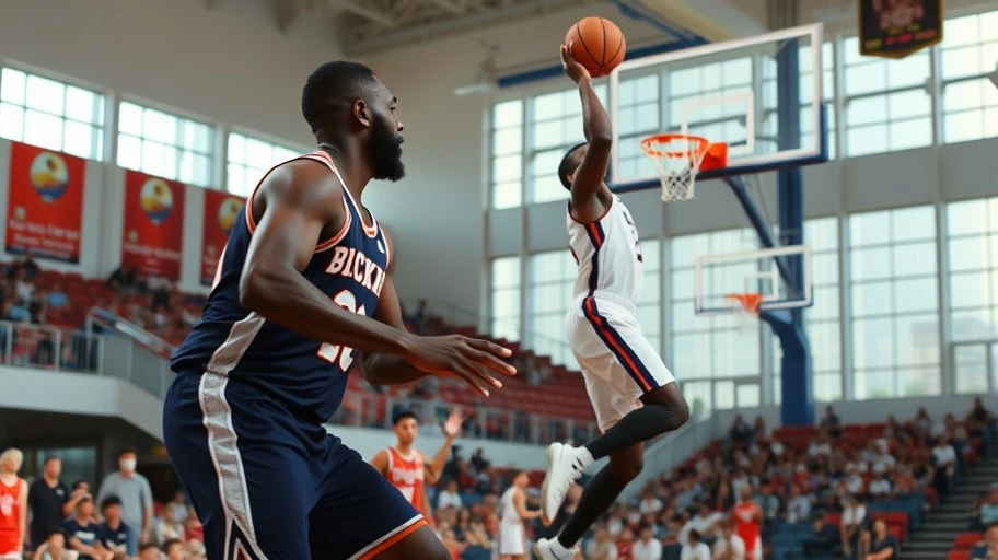 Tacko Fall, cầu thủ bóng rổ hiện đại với chiều cao nổi bật.