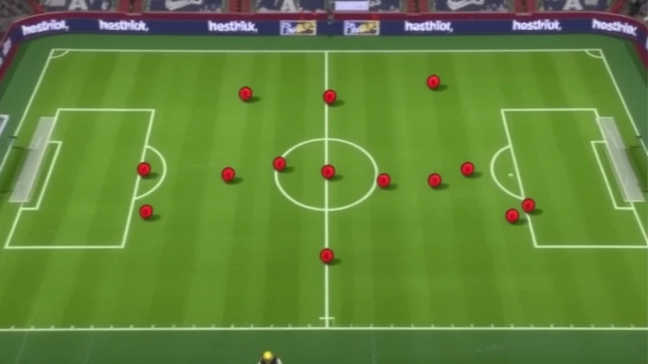 Vị trí chính của cầu thủ FIFA Online 4 trong đội hình.