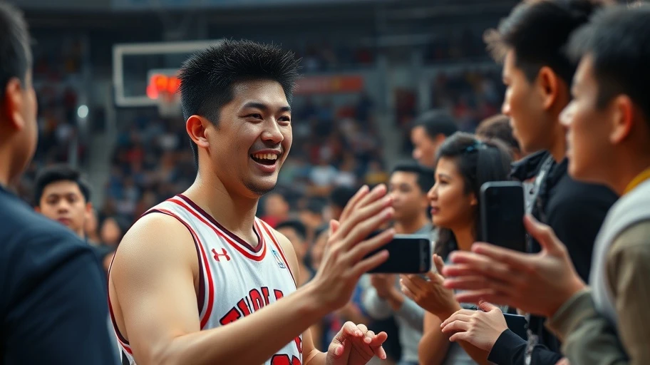 Yao Ming, cầu thủ bóng rổ cao lớn từ châu Á.